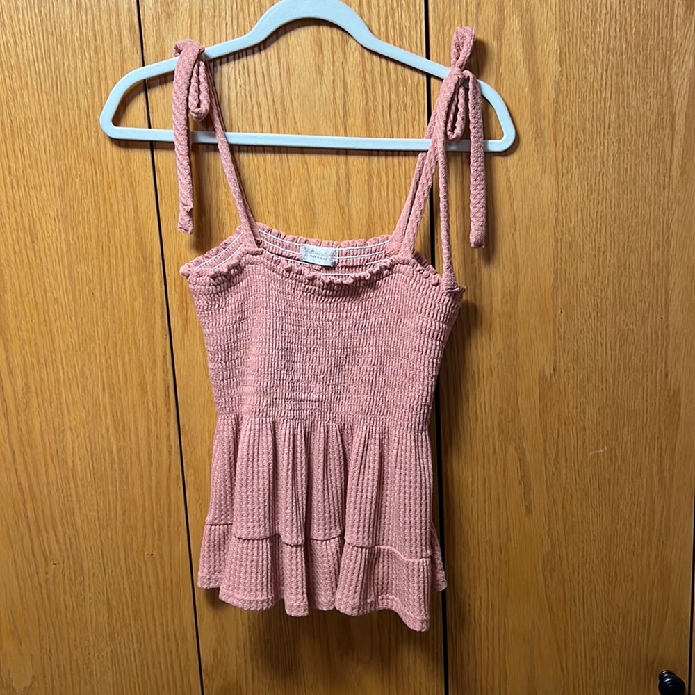 Altard State, pink sweater tank top, size M